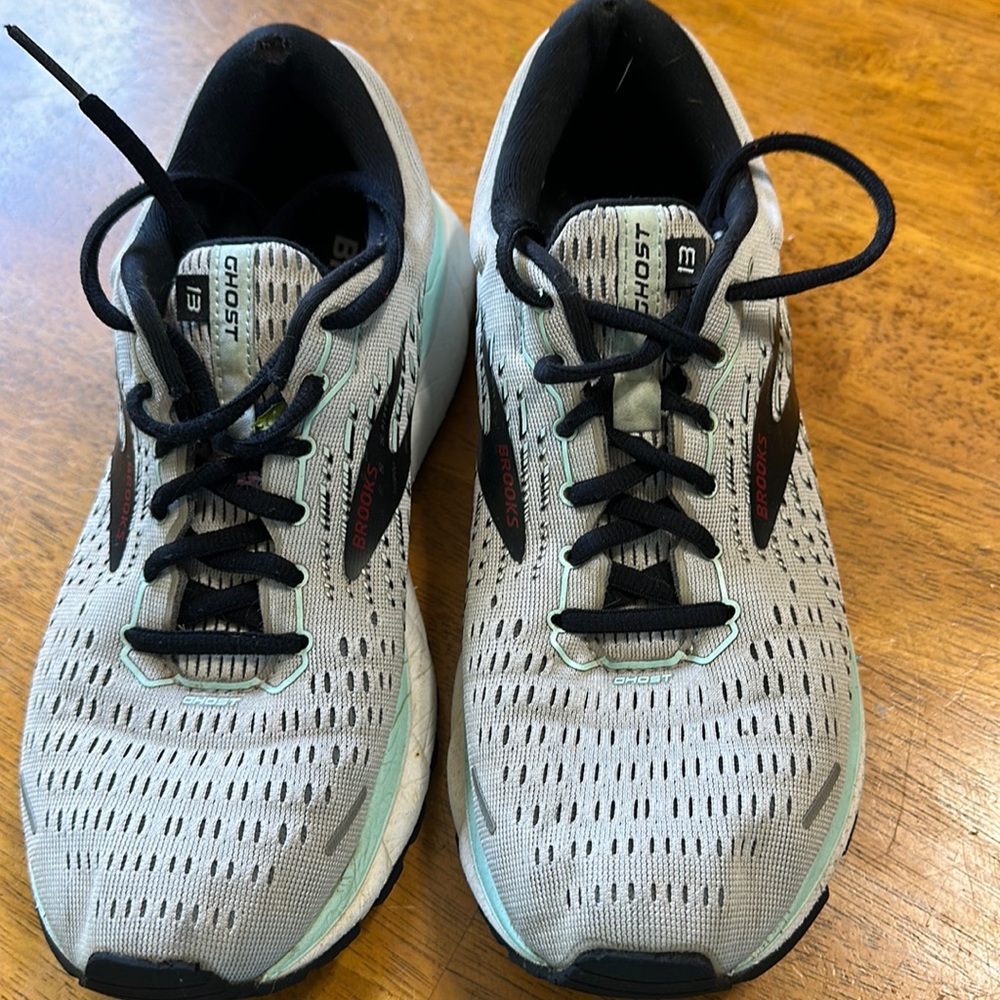 Mint green and Black Brooks Ghost 13 size 8.5